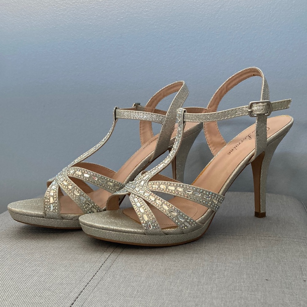Silver Sparkly Heels